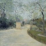 Kensington Gardens with Chairs and Figures-Paul Maitland-Stretched Canvas