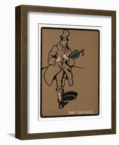 Paul Martinetti, American Music Hall Star, Late 19th Century-null-Framed Giclee Print