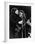 Paul Mccartney and George Harrison on Stage-Associated Newspapers-Framed Photo