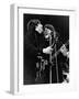 Paul Mccartney and George Harrison on Stage-Associated Newspapers-Framed Photo