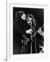 Paul Mccartney and George Harrison on Stage-Associated Newspapers-Framed Photo