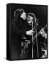 Paul Mccartney and George Harrison on Stage-Associated Newspapers-Framed Stretched Canvas