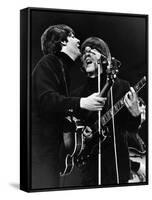 Paul Mccartney and George Harrison on Stage-Associated Newspapers-Framed Stretched Canvas