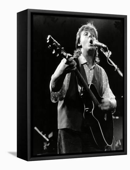 Paul Mccartney on Stage In, 1989-Associated Newspapers-Framed Stretched Canvas