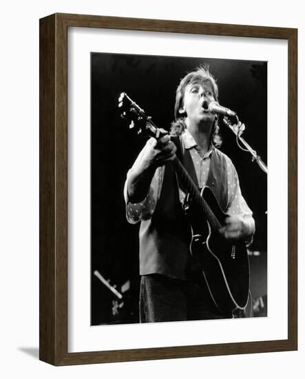 Paul Mccartney on Stage In, 1989-Associated Newspapers-Framed Photo