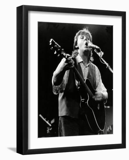 Paul Mccartney on Stage In, 1989-Associated Newspapers-Framed Photo