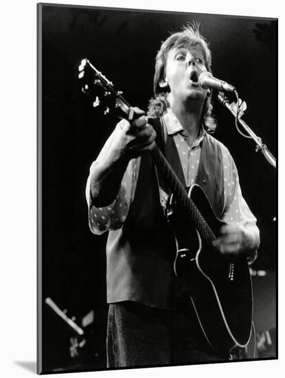 Paul Mccartney on Stage In, 1989-Associated Newspapers-Mounted Photo