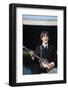 Paul Mccartney Playing Bass and Singing-null-Framed Photographic Print