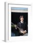 Paul Mccartney Playing Bass and Singing-null-Framed Photographic Print