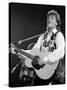 Paul McCartney Playing Guitar on Stage-null-Stretched Canvas