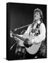 Paul McCartney Playing Guitar on Stage-null-Framed Stretched Canvas