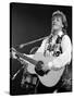 Paul McCartney Playing Guitar on Stage-null-Stretched Canvas