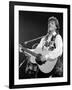 Paul McCartney Playing Guitar on Stage-null-Framed Premium Photographic Print