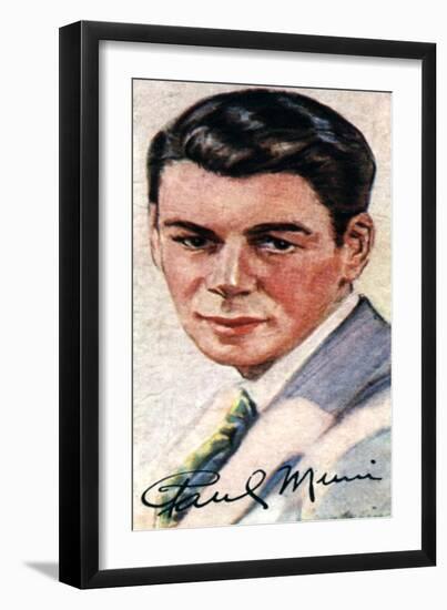 Paul Muni, (1895-196), Academy Award Winning Versatile Actor, 20th Century-null-Framed Giclee Print