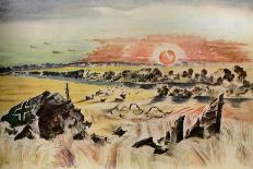 Air Fight at Wytschaete-Paul Nash-Giclee Print