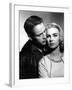 PAUL NEWMAN AND JOANNE WOODWARD in the 50's (b/w photo)-null-Framed Photo