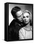 PAUL NEWMAN AND JOANNE WOODWARD in the 50's (b/w photo)-null-Framed Stretched Canvas