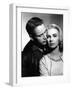 PAUL NEWMAN AND JOANNE WOODWARD in the 50's (b/w photo)-null-Framed Photo