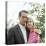 PAUL NEWMAN AND JOANNE WOODWARD in the 50's (photo)-null-Stretched Canvas