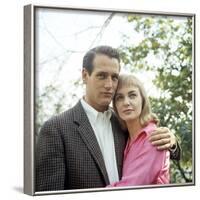 PAUL NEWMAN AND JOANNE WOODWARD in the 50's (photo)-null-Framed Photo