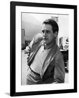 PAUL NEWMAN early 60'S (b/w photo)-null-Framed Photo