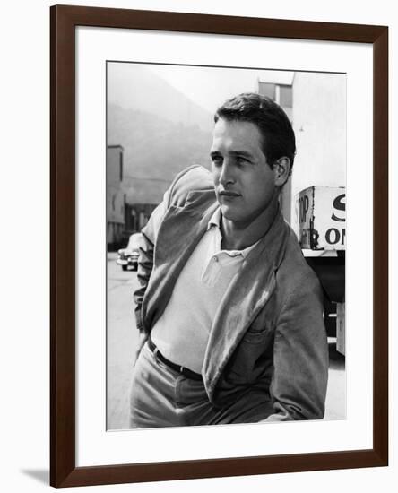 PAUL NEWMAN early 60'S (b/w photo)-null-Framed Photo