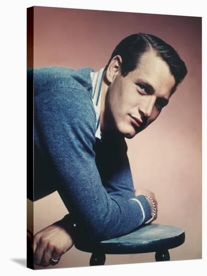 PAUL NEWMAN early 60'S (photo)-null-Stretched Canvas