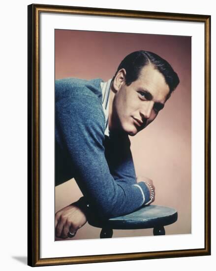 PAUL NEWMAN early 60'S (photo)-null-Framed Photo