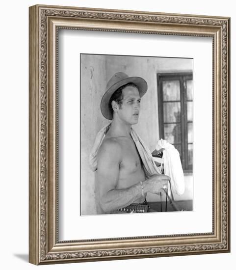 Paul Newman Posed in Topless-Movie Star News-Framed Photo