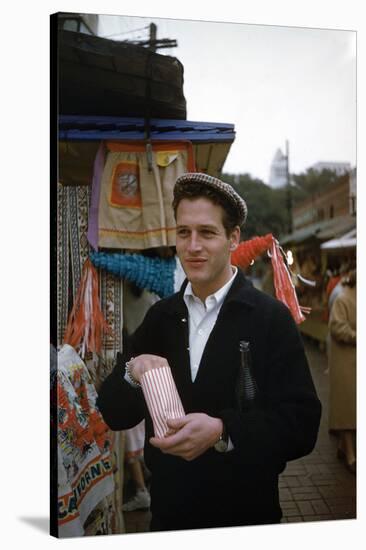 PAUL NEWMAN Snack Time (photo)-null-Stretched Canvas