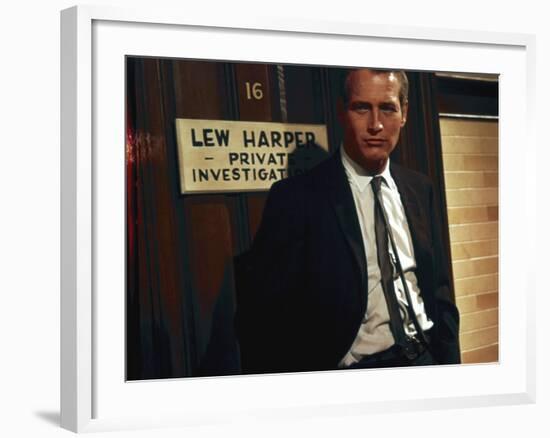 Paul Newman. "The Moving Target" 1966, "Harper" Directed by Jack Smight-null-Framed Photographic Print