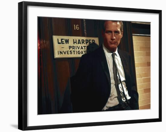 Paul Newman. "The Moving Target" 1966, "Harper" Directed by Jack Smight-null-Framed Photographic Print