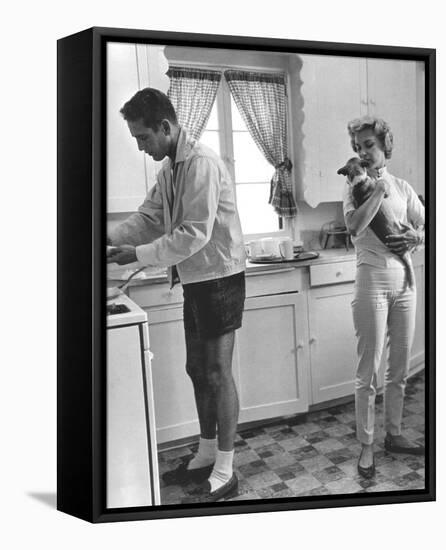 Paul Newman-null-Framed Stretched Canvas