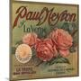 Paul Neyron Brand- La Verne, California - Citrus Crate Label-Lantern Press-Mounted Premium Giclee Print