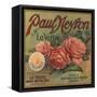 Paul Neyron Brand- La Verne, California - Citrus Crate Label-Lantern Press-Framed Stretched Canvas