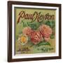 Paul Neyron of La Verne Orange Label - Lordsburg, CA-Lantern Press-Framed Art Print