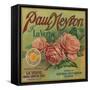 Paul Neyron of La Verne Orange Label - Lordsburg, CA-Lantern Press-Framed Stretched Canvas