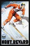 Skiing and Tram-Paul Ordner-Art Print