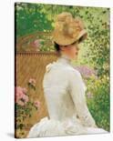 Lady in the Garden-Paul Peel-Mounted Premium Giclee Print