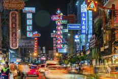 Bangkok at night, Bangkok, Thailand, Southeast Asia, Asia-Paul Porter-Framed Photographic Print