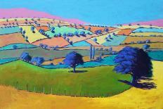 Cotswold Valley, 2021 (acrylic on board)-Paul Powis-Giclee Print