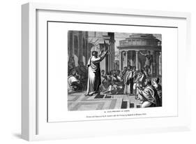 Paul Preaching at Athens, 1843-J Jackson-Framed Giclee Print