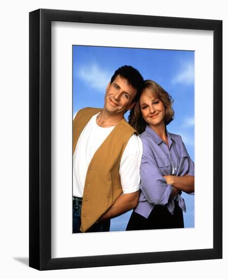 PAUL REISER; HELEN HUNT. "MAD ABOUT YOU" [1992].-null-Framed Photographic Print