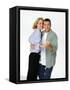 PAUL REISER; HELEN HUNT. "MAD ABOUT YOU" [1992].-null-Framed Stretched Canvas