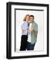 PAUL REISER; HELEN HUNT. "MAD ABOUT YOU" [1992].-null-Framed Photographic Print