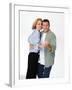 PAUL REISER; HELEN HUNT. "MAD ABOUT YOU" [1992].-null-Framed Photographic Print