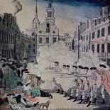 Plan of the Boston Massacre of 1770 Used at the Trial of the British Troops-Paul Revere-Giclee Print