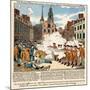 Paul Revere's Engraving of the Boston Massacre, 1770, an Event Leading to the Revolutionary War-null-Mounted Giclee Print