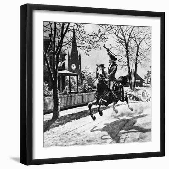 Paul Revere's Ride, 1775-null-Framed Giclee Print