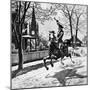 Paul Revere's Ride, 1775-null-Mounted Giclee Print